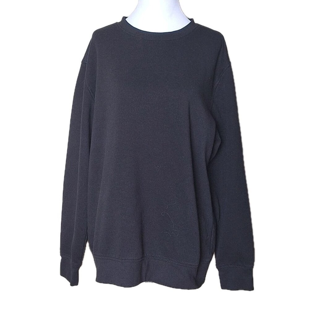ATHLETIC WORKS BLACK SWEATSHIRT  SIZE MEDIUM
